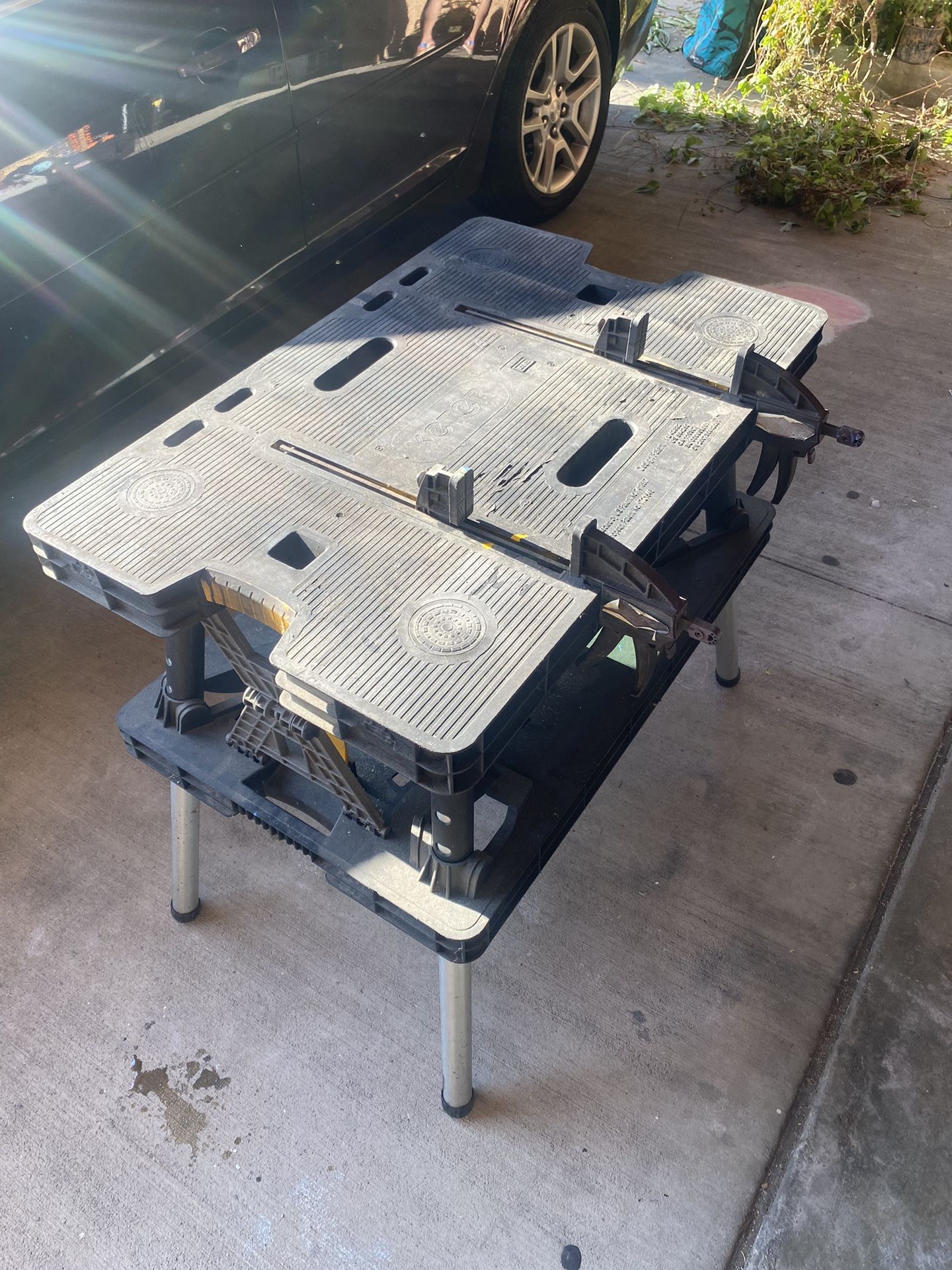 Foldable Assembly Table For Woodworking And Crafting