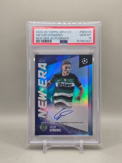 PSA 10 Viktor Gyökeres Auto 2024-25 Topps UEFA New Era Autograph