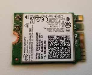Intel Dual Band Wireless - AC 7265 | 7265NGW