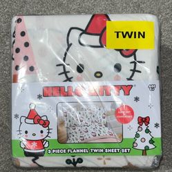 Hello Kitty Twin Bed Sheet