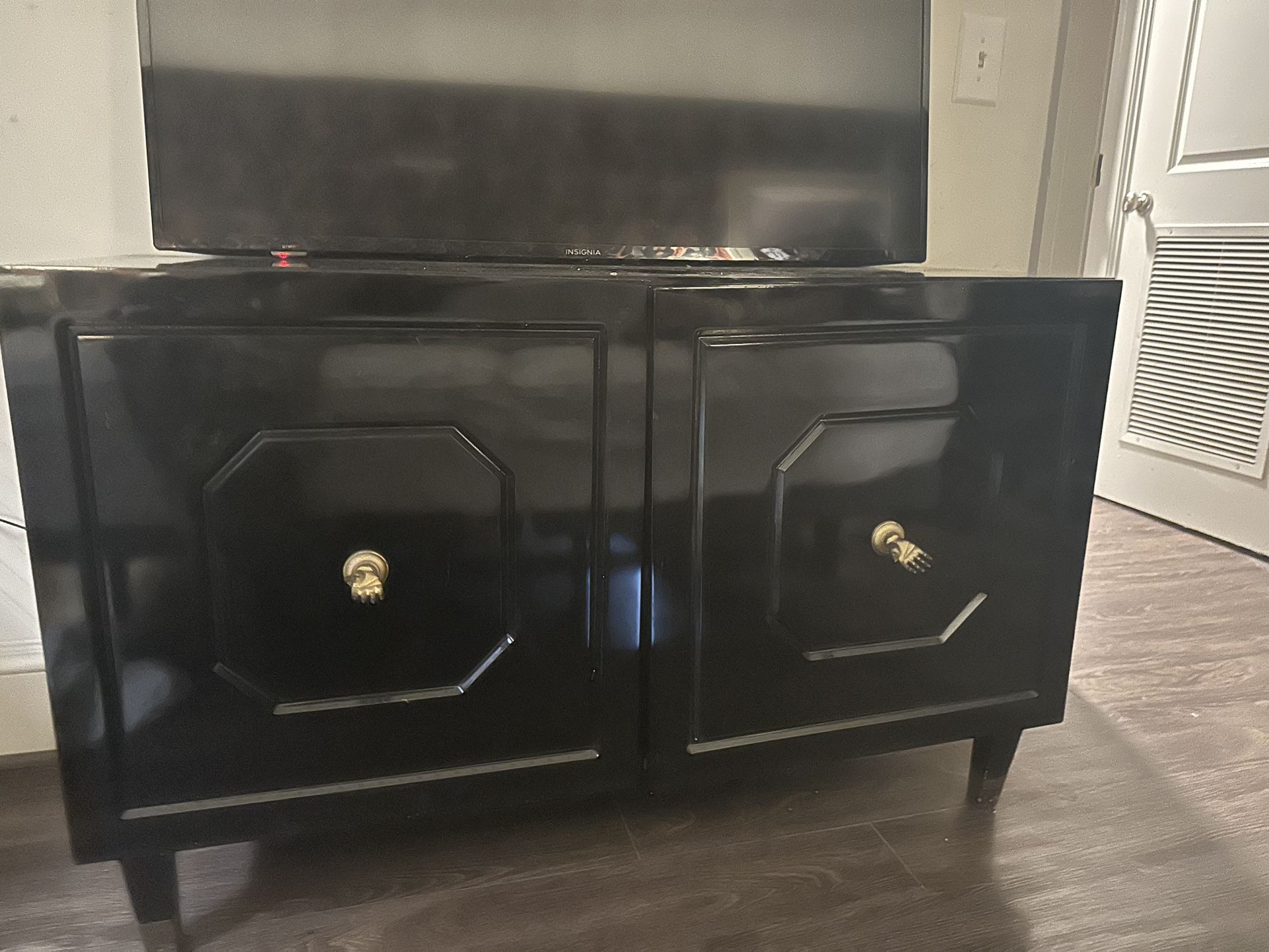 Black And Gold Cabinet