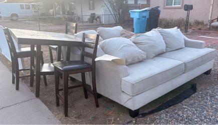 Free Furniture Sofa Set and Table