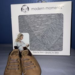 Robe For Mom And Baby W/ Booties 