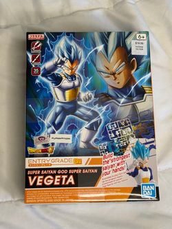 Bandai Entry Grade Dragon Ball Super SSGSS Vegeta Model Kit NEW in Box