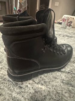 Cole Haan ZERØGRAND Waterproof Leather Hiker Boots – Men’s Size 10 – Black