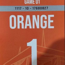 Jacksonville Jaguars Vs. Miami Dolphins Parking Pass - Orange VIP In-Stadium Parking Pass 