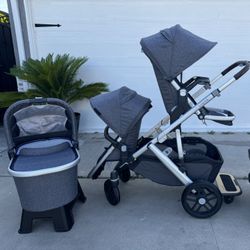 Uppababy Vista Double Stroller V2 Stroller , Piggyback Sold
