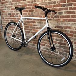 NEW 2025 60CM FUJI DECLARATION WHITE SINGLE SPEED FIXED GEAR FIXIE TRACK ROAD BIKE