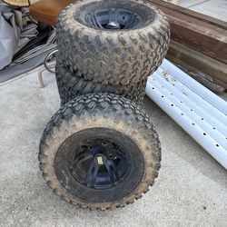 Golf cart tired and rims