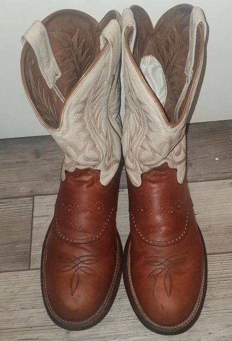 Tony Lama Sunset Renegade CS458 Leather Cowboy Boots Made In USA Men’s 12 D