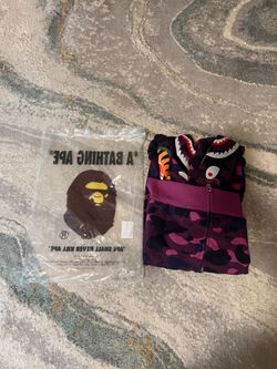Brand new purple bape hoodie size L