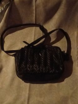 Black Quilted Crossbody Handbag