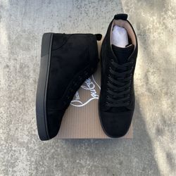 High Top Red Bottoms, No Spikes (Size 7, 8, 8.5, 9.5, 10, 11, 12)