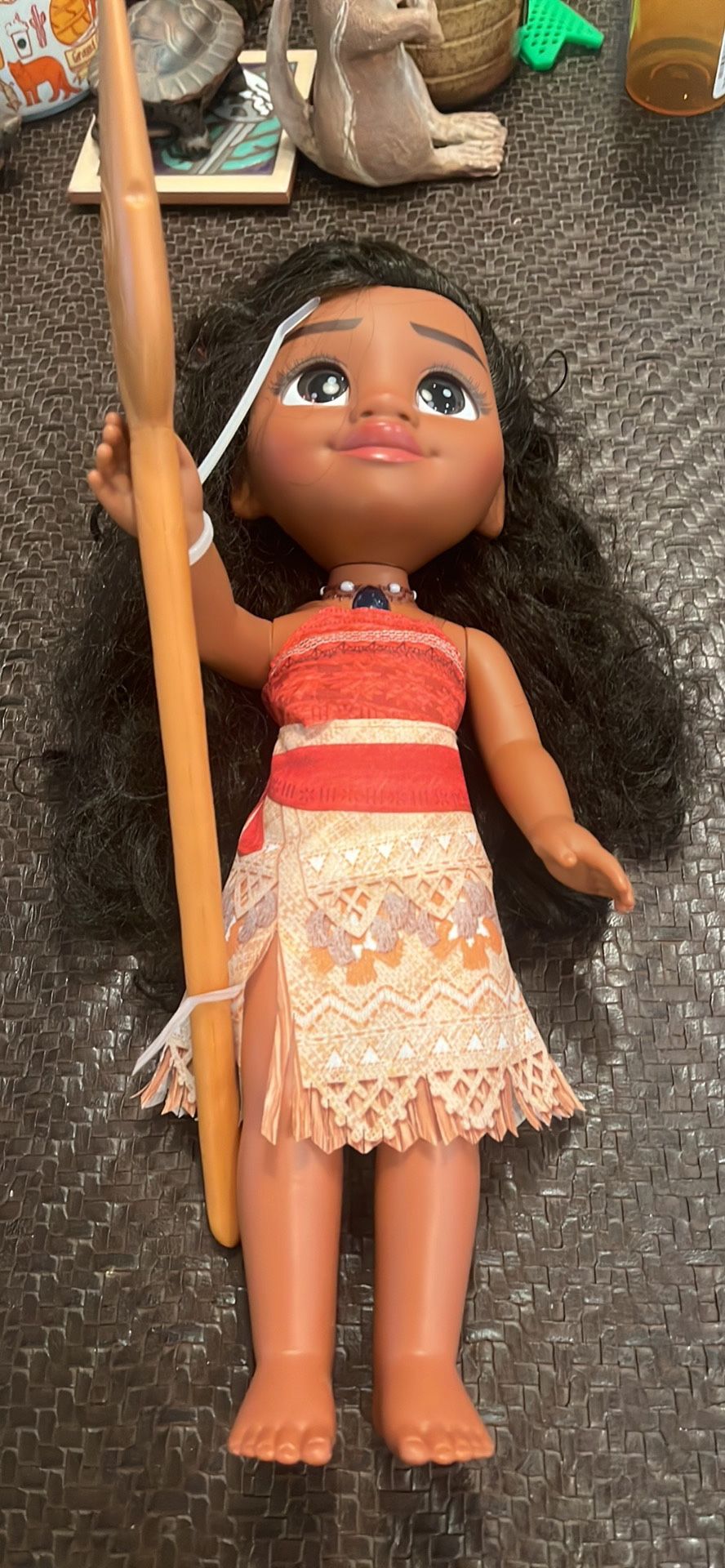 Disney Moana -13” PRINCESS MOANA Doll Talking Singing Light Up Necklace