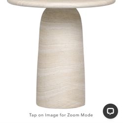 2 Brand New Kathy Kuo Home Concrete Beige End Tables Set 