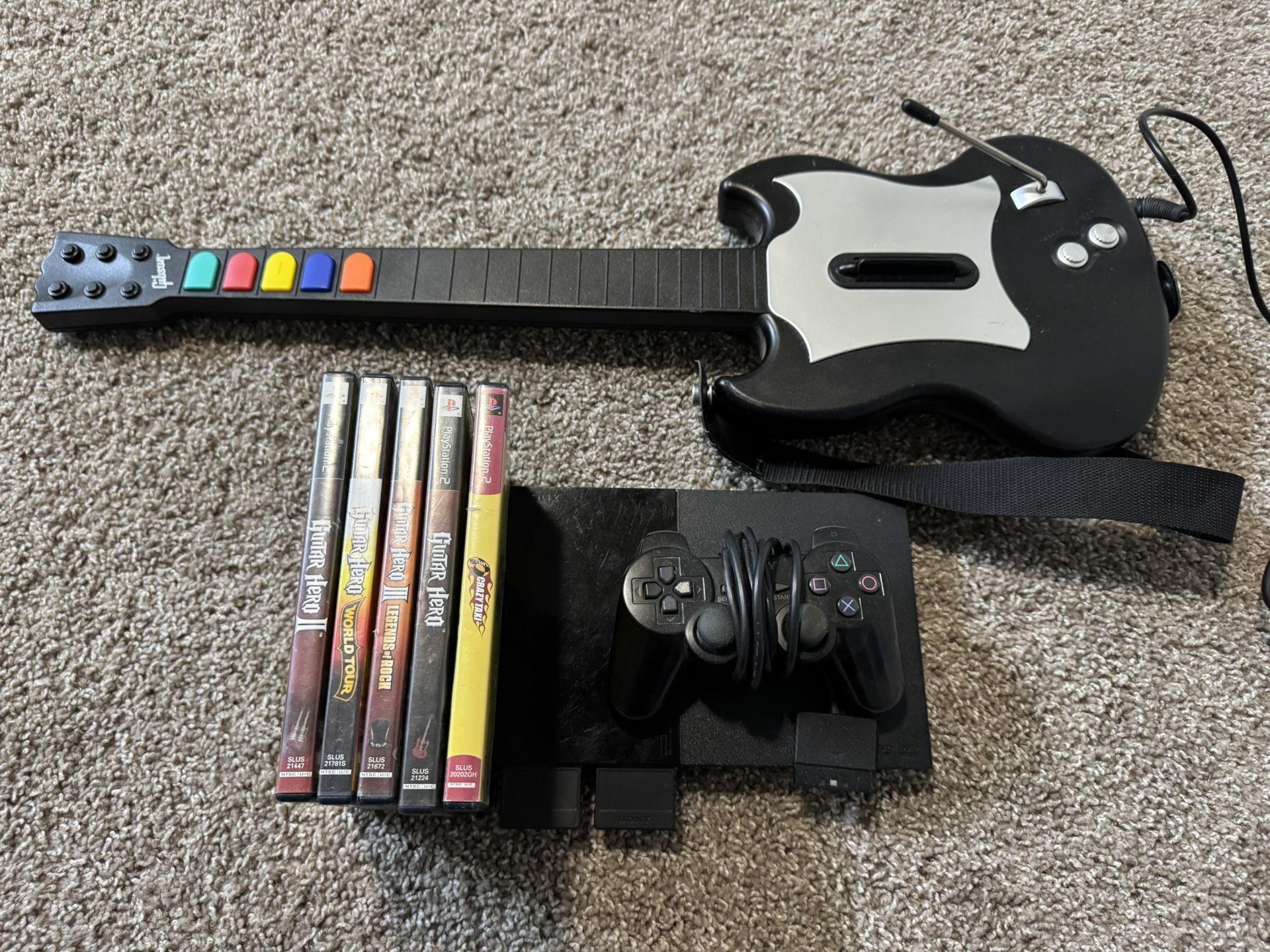 PS2 + Guitar Hero