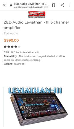 Zed 6 channel amp.. run complete system ZED Orig