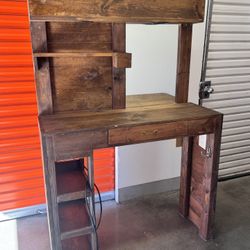 Rustic Handmade  – Built-In Lights & Power 