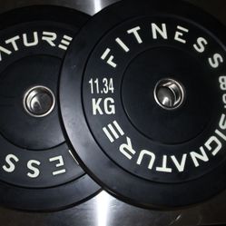 25 Lbs Bumper Weight Plates New