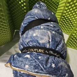 OBO Sleeping Bag - Navy Stars and Moons Couture