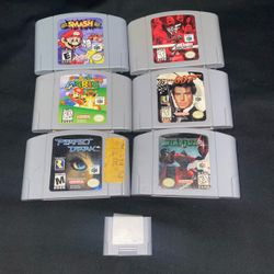 Nintendo N64 Video Game Bundle Of 6