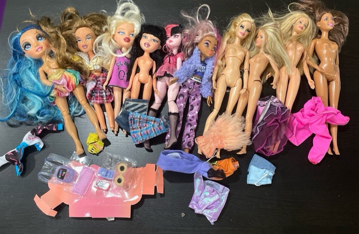 Monster high barbie bratz doll lot
