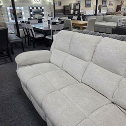 Light Gray Fabric Reclining Sofa 🚚WE DELIVER🚚