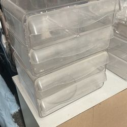 Used good condition makeup container set of 4 pc