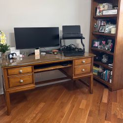 Desk & Bookcase - Solid Wood from Darvin 