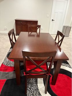 Pier One Table, 4 Chairs and Server