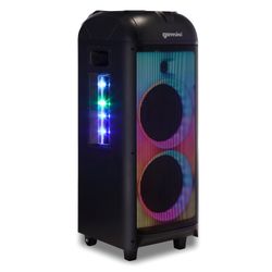 Gemini Sound GPLT-360, 8-Inch Portable Bluetooth Speaker with LED Party Lighting - 1000W