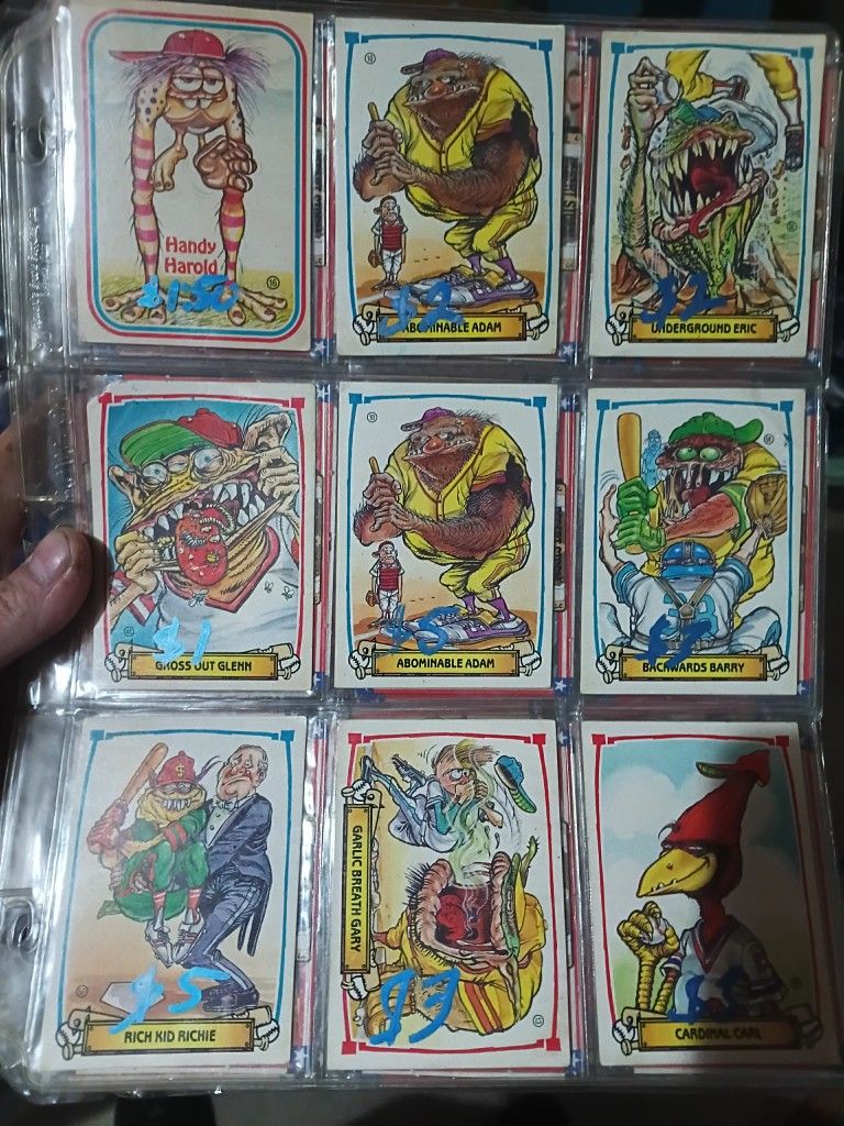 Part of the collectible 1988 Leaf "Baseball's Greatest Grossouts" series.