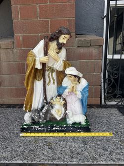 Plaster Nativity Scene