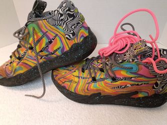PUMA M.E.L.O. Dexter's Laboratory Men's Multicolor Mid Top Lace-Up Basketball