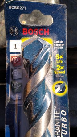 Bosch HCBG27T 1" Carbide Hammer Drill Bit