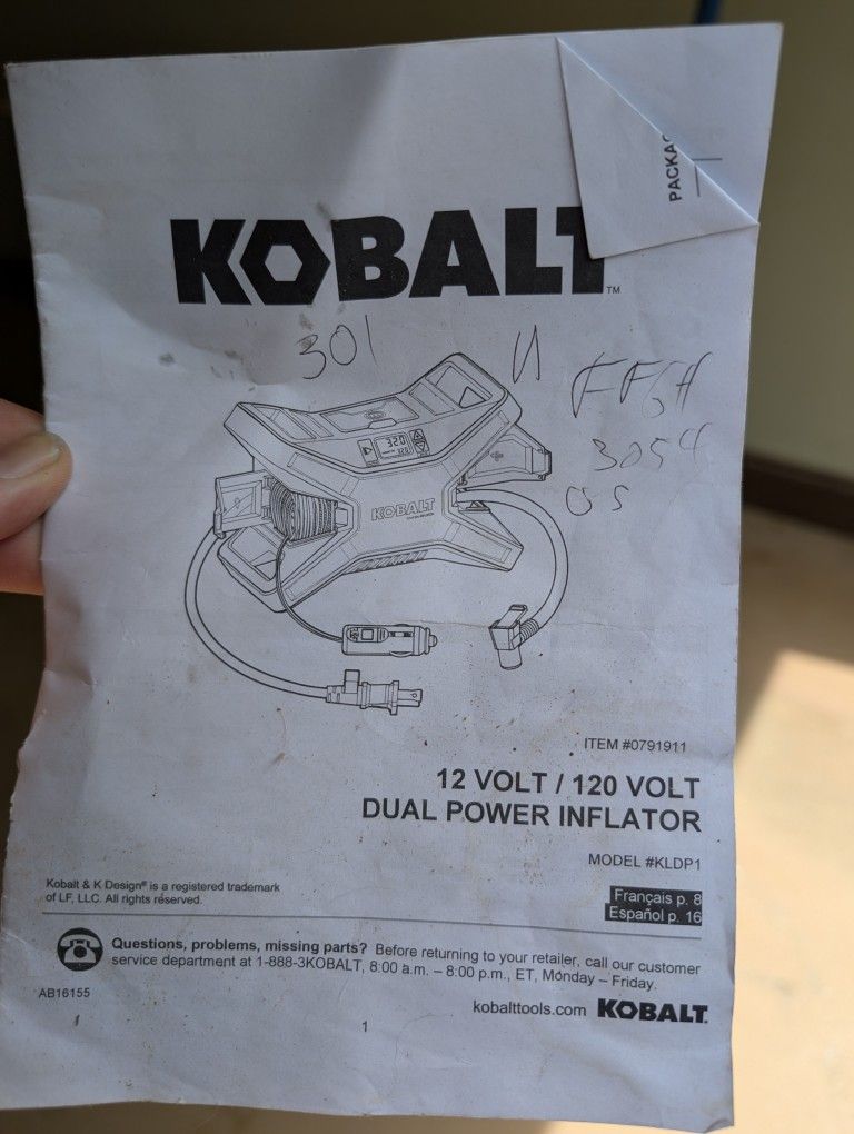 Kobalt Dual Power Inflator