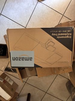 Klearlook Keyboard Tray Under Desk with 360° Rotation, Ergonomic Computer Keyboard & Mouse Tray 25"Wx 11.02"D Sit Stand Desk Keyboard Holder w/Wrist R