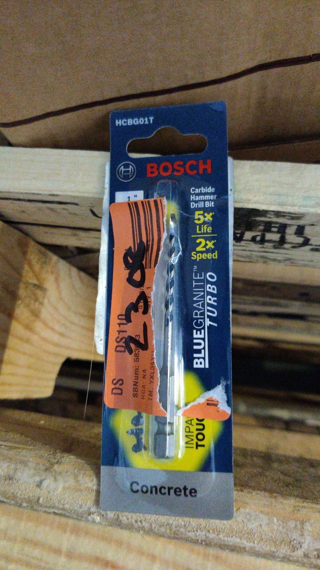 Bosch HCBG01T 1/8" Carbide Hammer Drill Bit