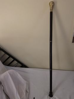 Brass Cane Engraving On Handle  