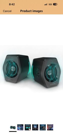 Edifier G2000 32W PC Gaming Computer Speakers for Laptop Mac Desktop Computer Woofer Speakers Bluetooth USB 3.5mm AUX Inputs RGB Lights Multimedia Spe
