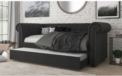 Twin / Twin Rolled Arm Daybed Sale with both mattresses