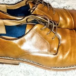 Call It Spring Men's Vegan Brown Dress Shoes Size 7 Oxfords
