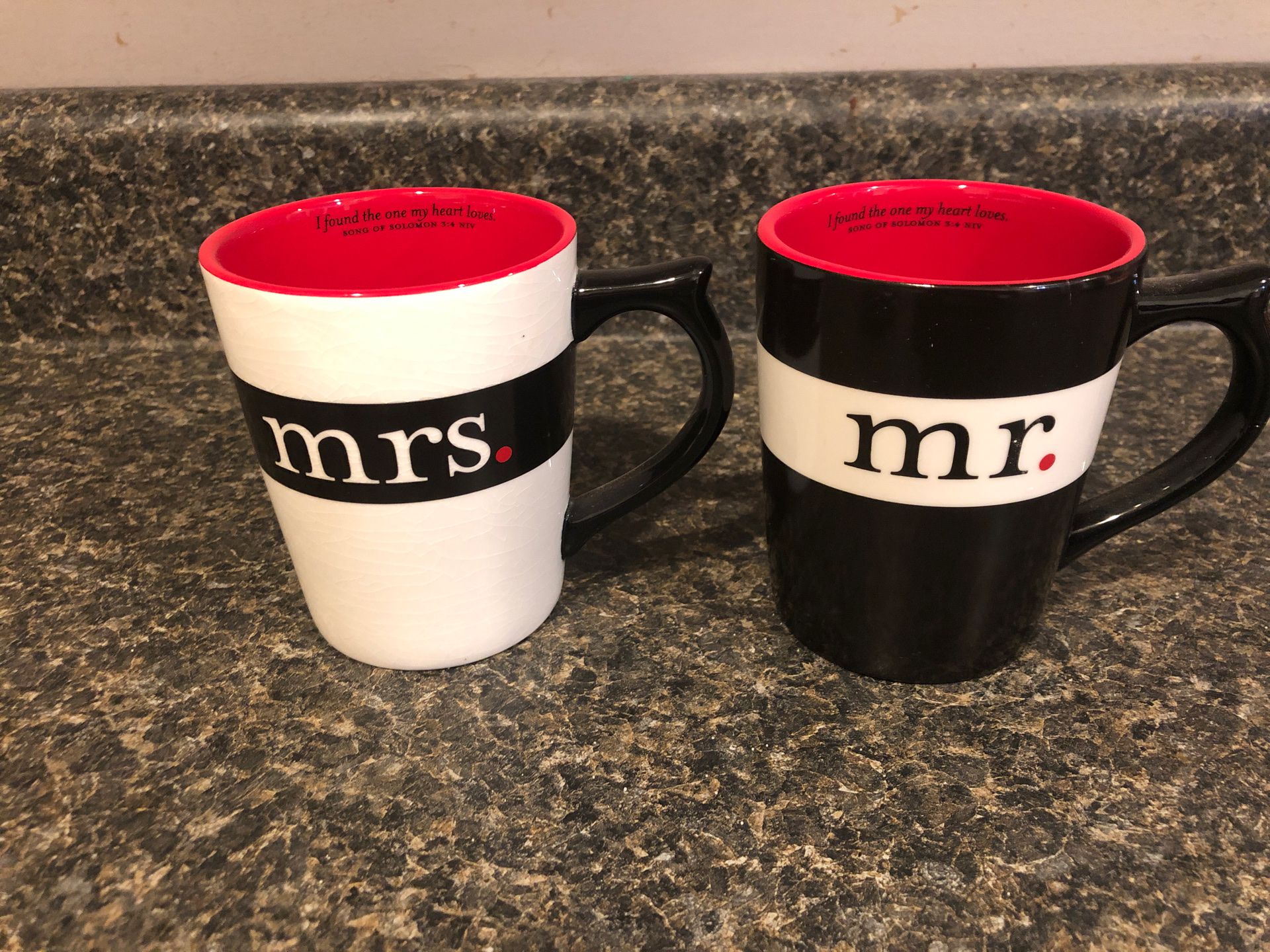 New mr & mrs coffee cups I found the one my heart desires
