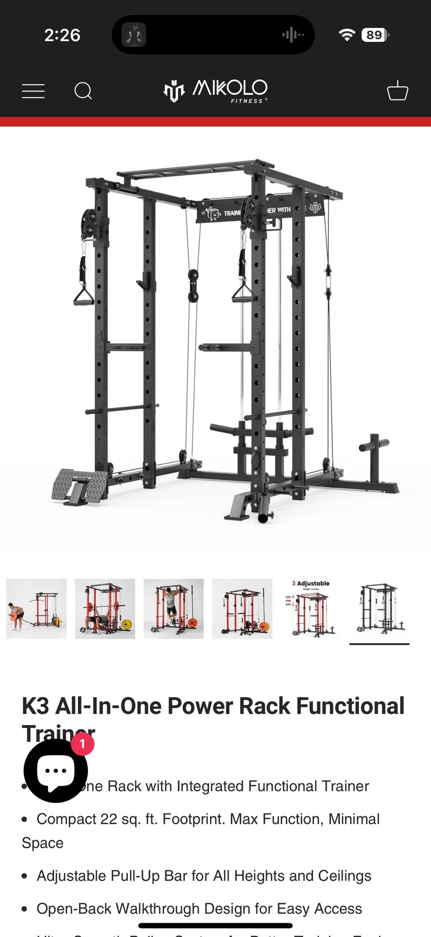Squat Rack Cable Gym
