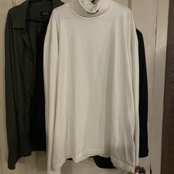 Authentic XL Heron Preston white turtleneck shirt - Original MSRP $350