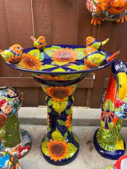 Macetas de Talavera y decoraciónes ,diferentes diseños y diferentes $$precios .