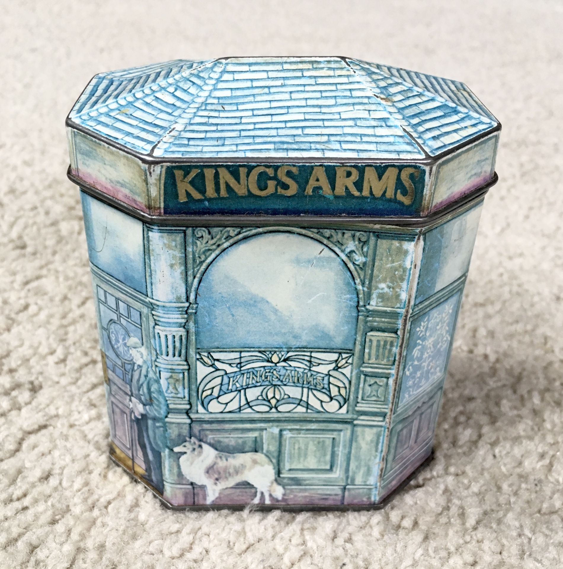 Vintage Bentley’s of London KINGS ARMS PUB FREE HOUSE Empty Toffee Tin - Made In England