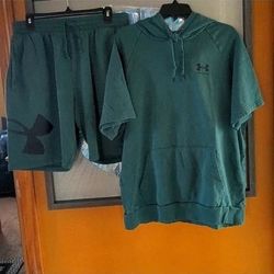 Under Armour Cold Gear Hoodie & Shorts Set — XL