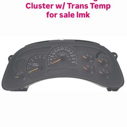 Silverado Sierra Speedometer Instrument Gauge Cluster w/ Trans Temp