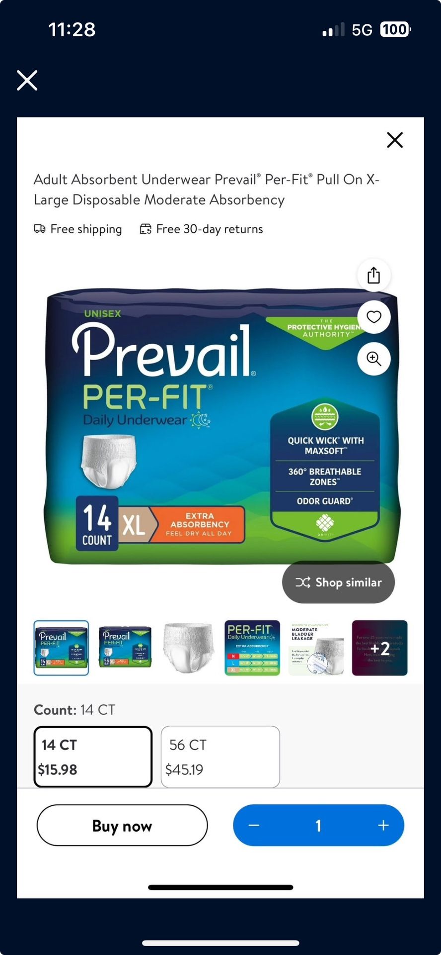 New prevail diapers